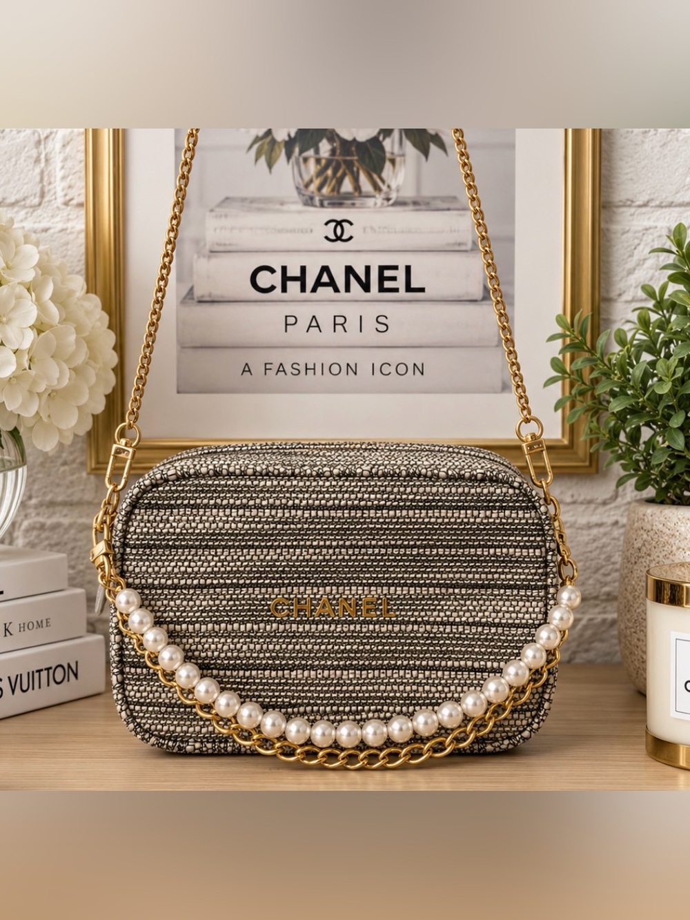 CHANEL Tweed Cosmetic/Beauty Bag GWP VIP item